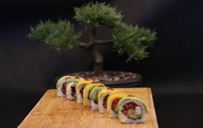 Rainbow roll veggie