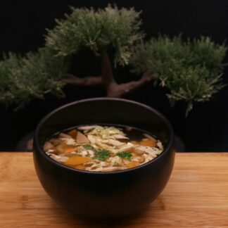 Bouillon dashi/udon au saumon